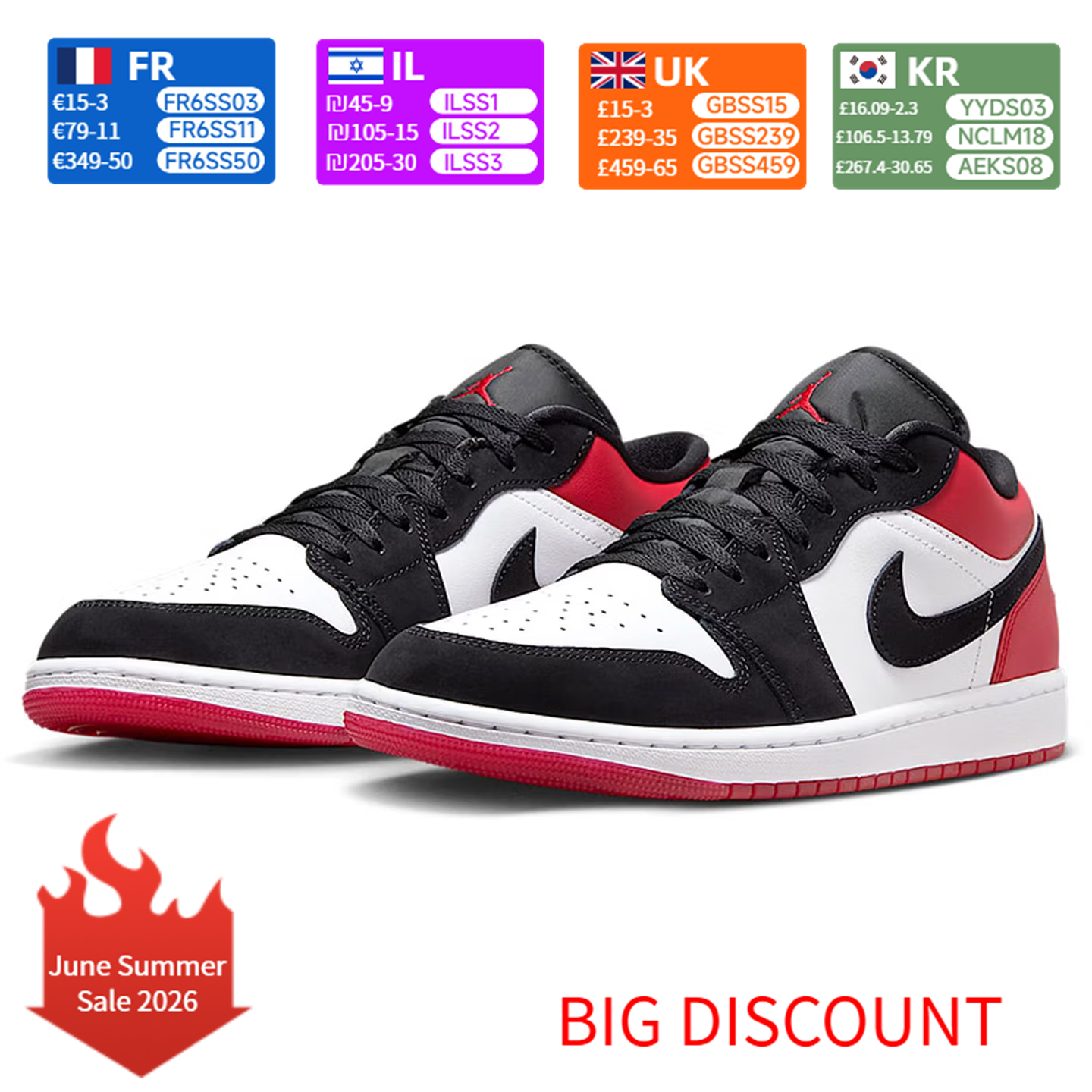 Men'S Shoes Nike Black - Nike AJ1 Air 1 Low “White