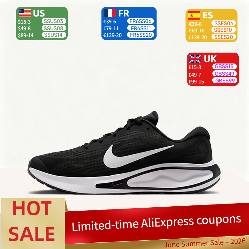 Men'S Shoes Nike Black - Nike Journey Run: Comfortable, Breathable, Non-Slip,