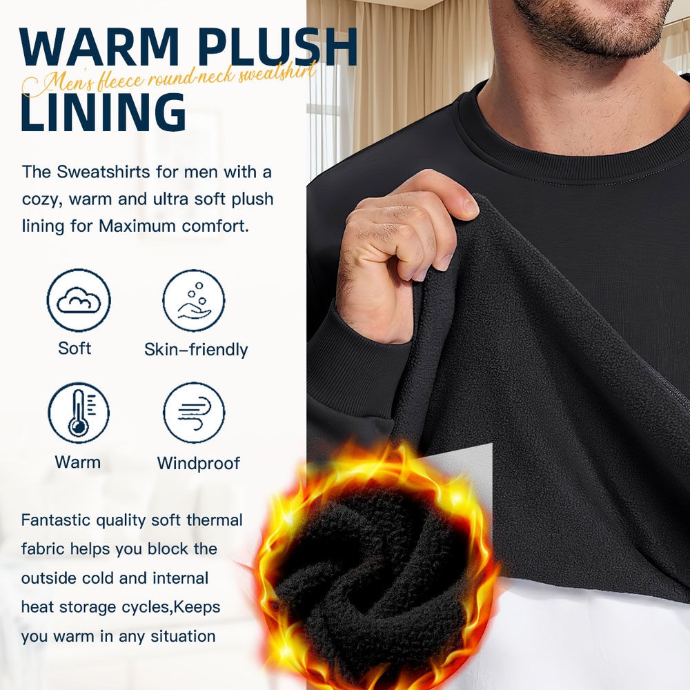 Men's Black Crew Neck Pullover - Men'S Shoes For Crews avis et prix