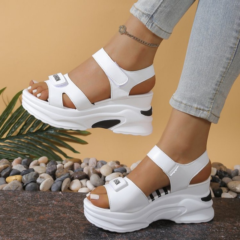 New Women Platform Wedge Sanda - Velcro Strap Sandal avis et prix