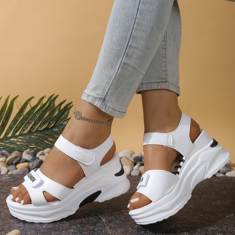 New Women Platform Wedge Sanda - Velcro Strap Sandal avis et prix
