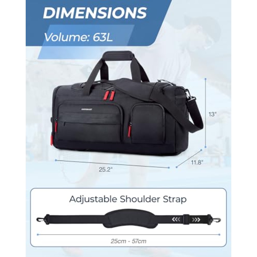 Gym Bag for Women and Men, 35L - Men'S Shoes Water Resistant avis et prix