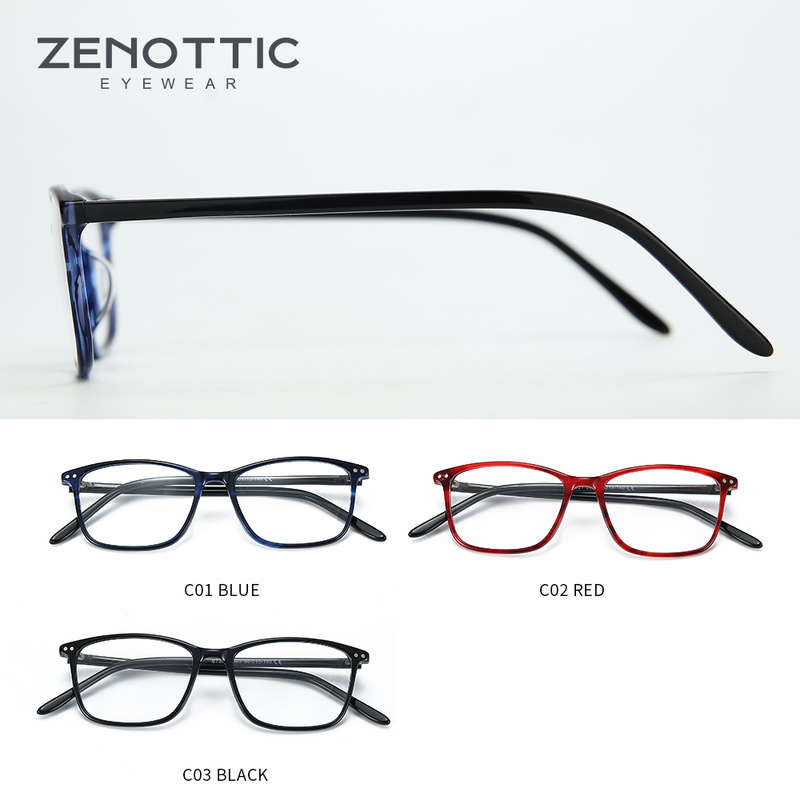 ZENOTTIC Square Acetate Prescr - Men Shoes Zegna avis et prix