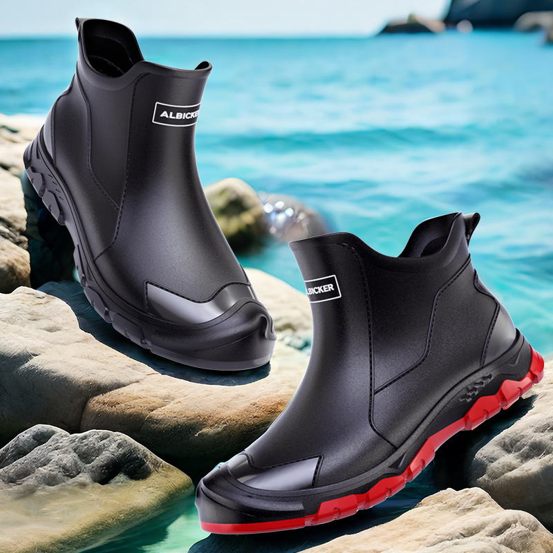 Men's Short Rain Boots Urban W - Men'S Shoes Water Resistant avis et prix