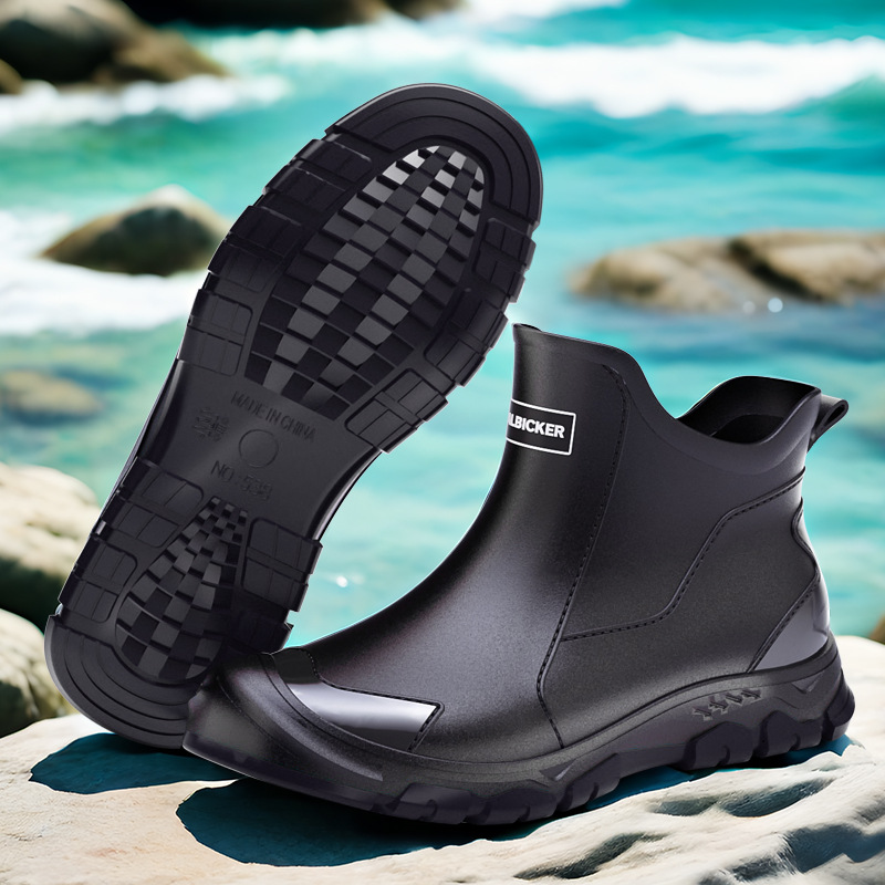 Men's Short Rain Boots Urban W - Men'S Shoes Water Resistant avis et prix