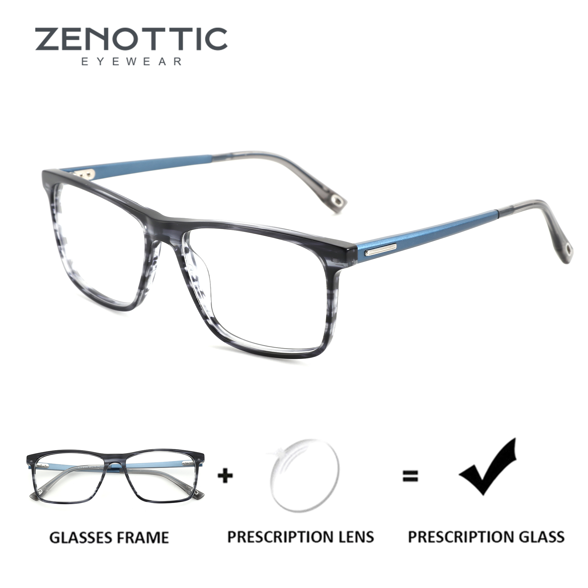 ZENOTTIC Japanese Style Square - Men Shoes Zegna avis et prix