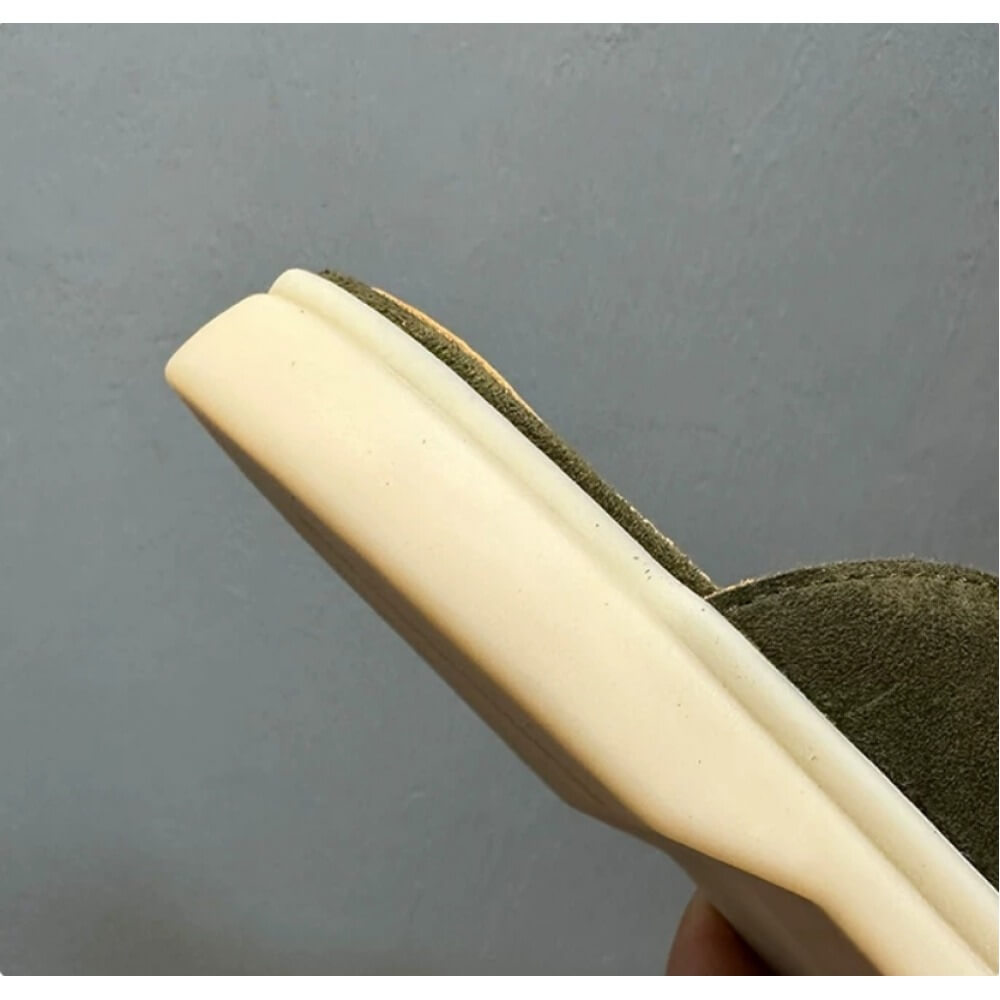 Luxury Olive Suede Backless Lo - Men'S Shoes Smart avis et prix