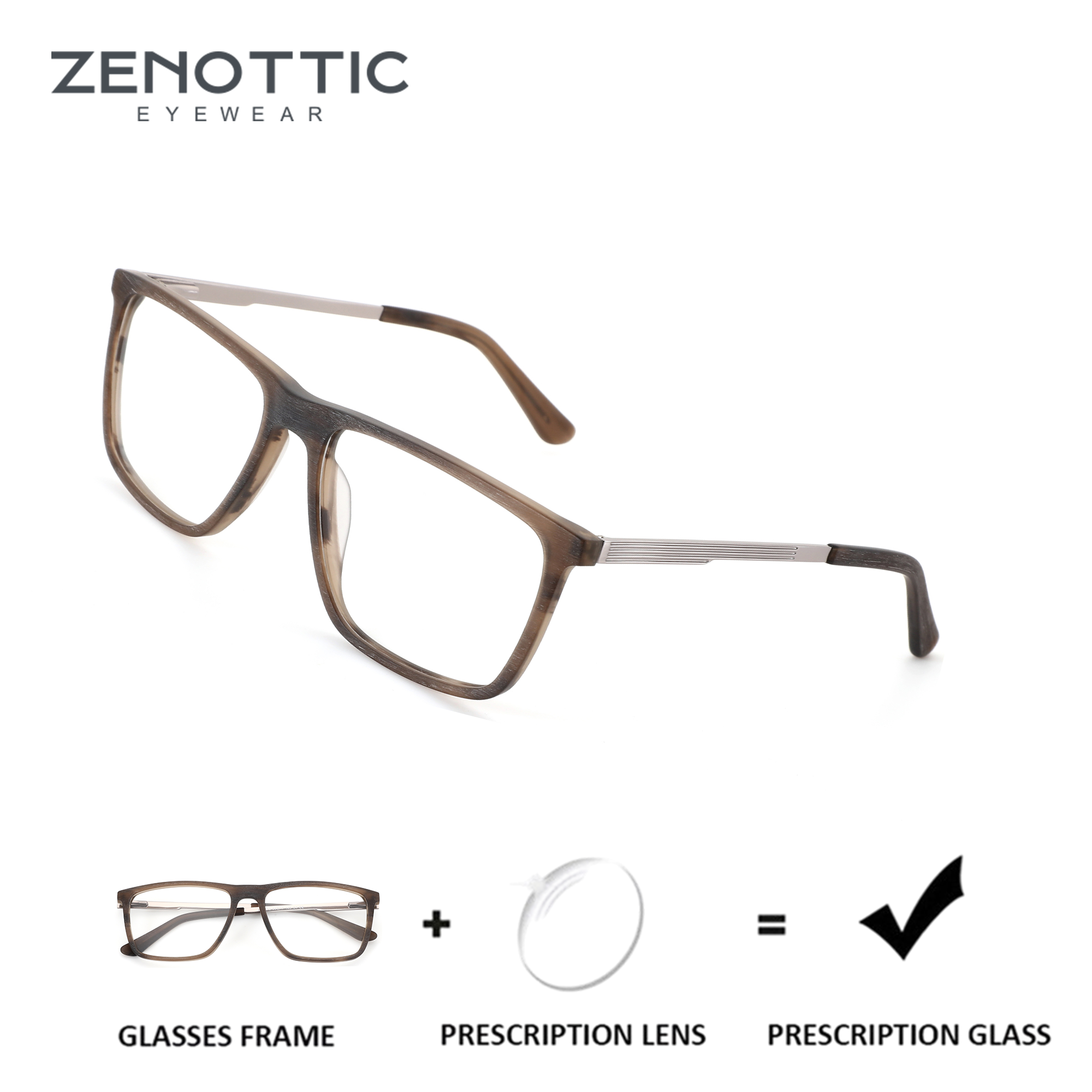ZENOTTIC (L Size) Retro Acetat - Men Shoes Zegna avis et prix