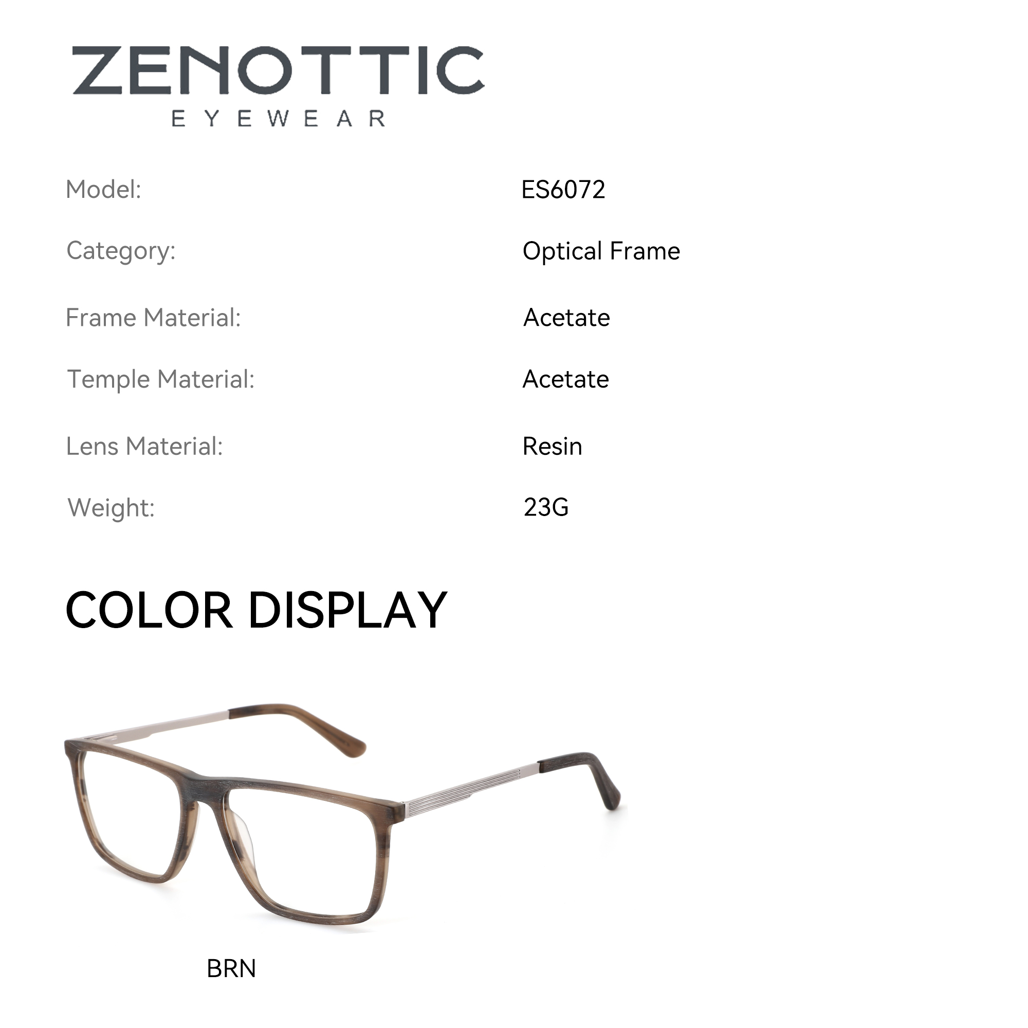 ZENOTTIC (L Size) Retro Acetat - Men Shoes Zegna avis et prix