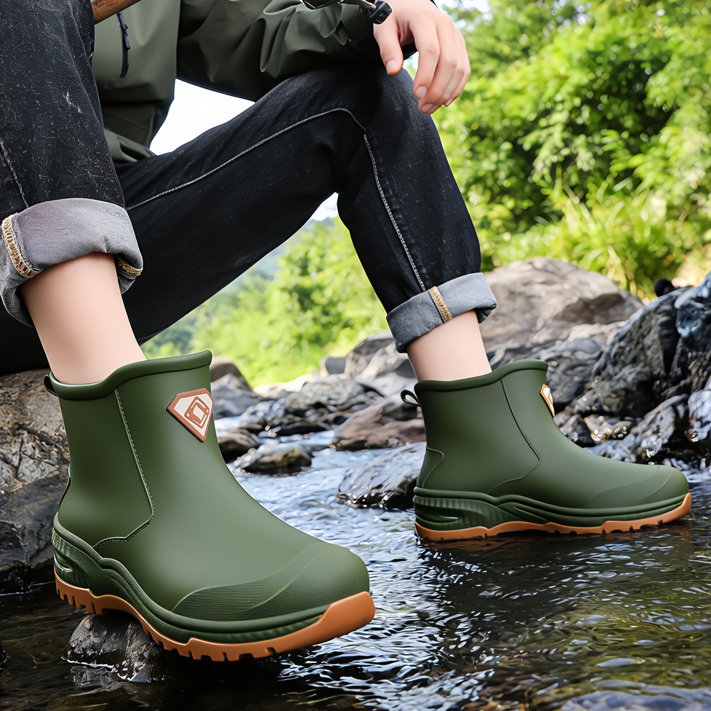 Wear resistant thick soled wat - Men'S Shoes Water Resistant avis et prix