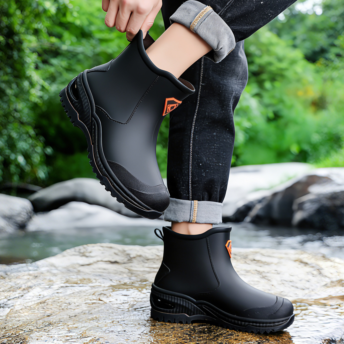 Wear resistant thick soled wat - Men'S Shoes Water Resistant avis et prix