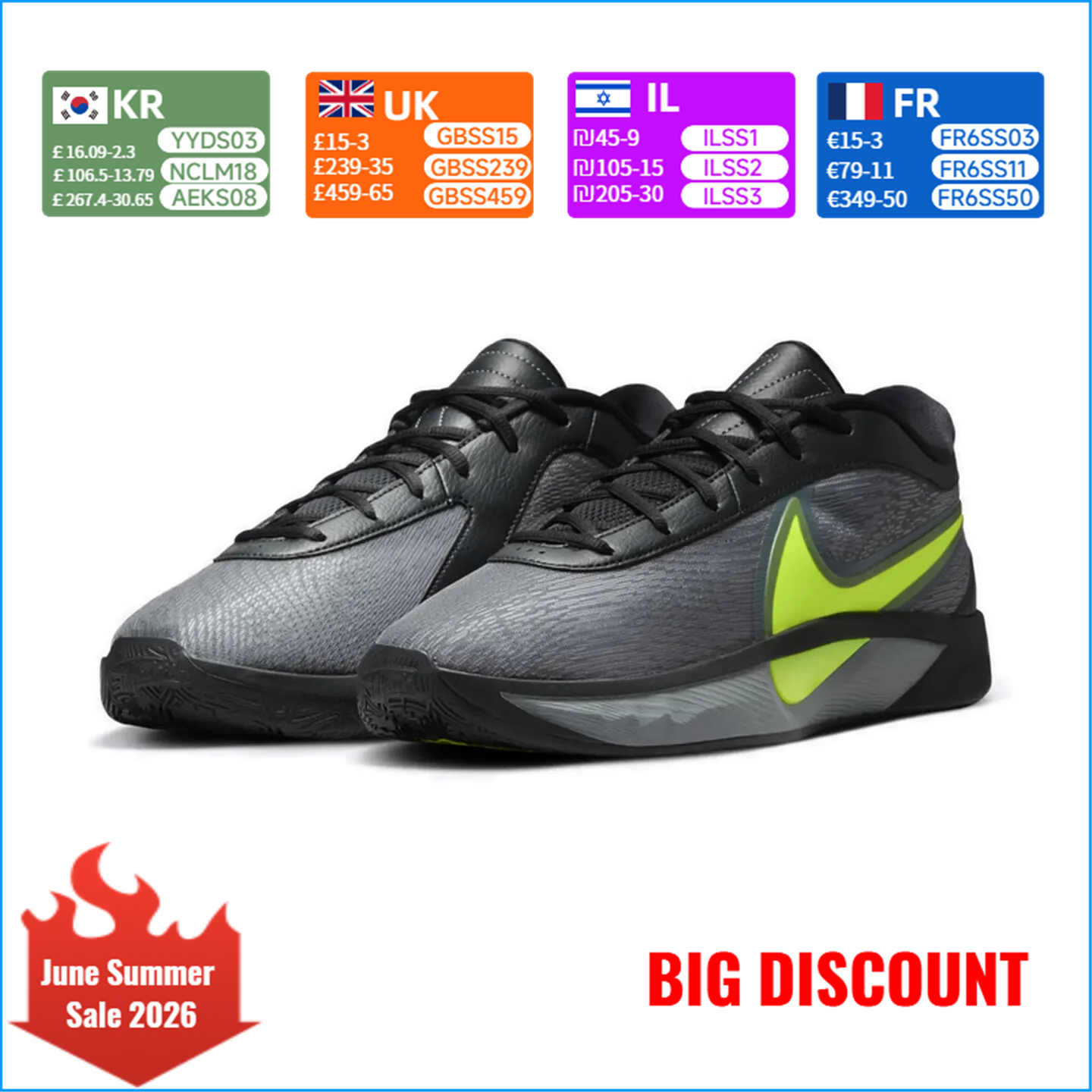 Nike Giannis Freak 6 “Naiia” E - Men'S Shoes Nike Black avis et prix