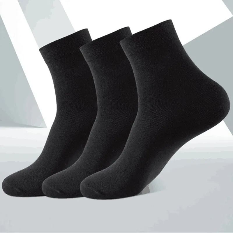 3 Pairs Black Men Socks Cotton - Men'S Shoes For Crews avis et prix