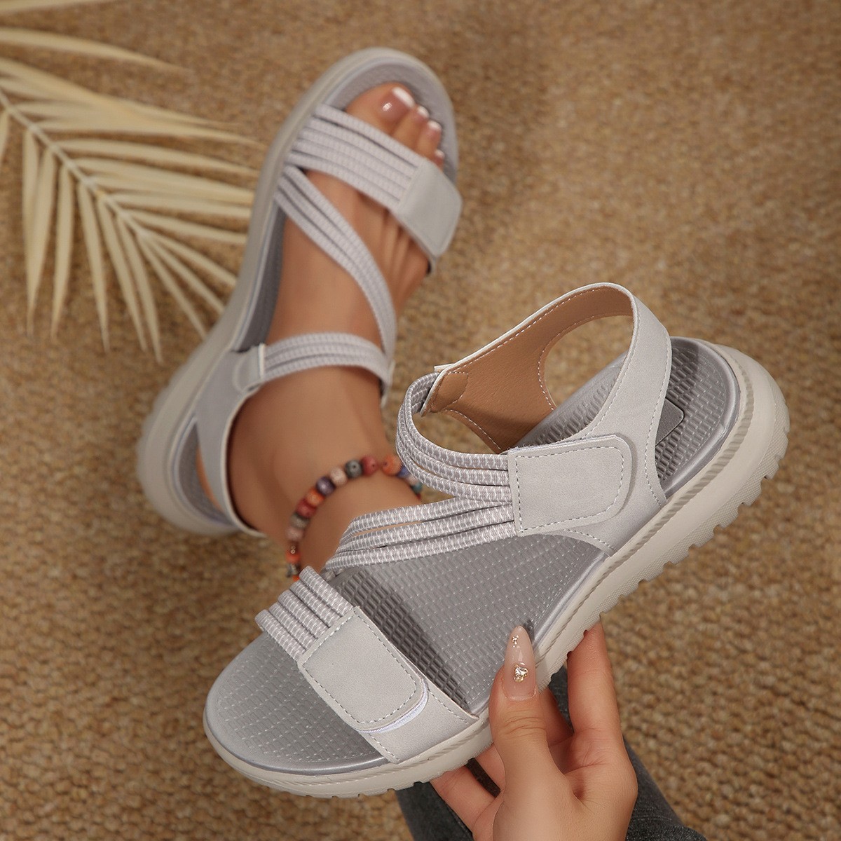 New 2026 Women's Summer Stitch - Velcro Strap Sandal avis et prix