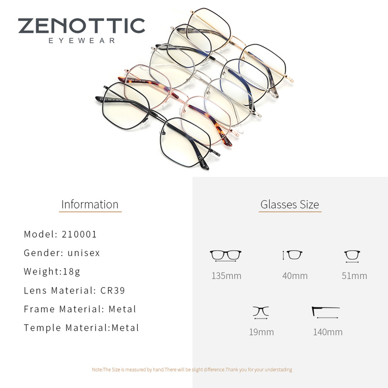 ZENOTTIC Metal Anti Blue Light - Men Shoes Zegna avis et prix