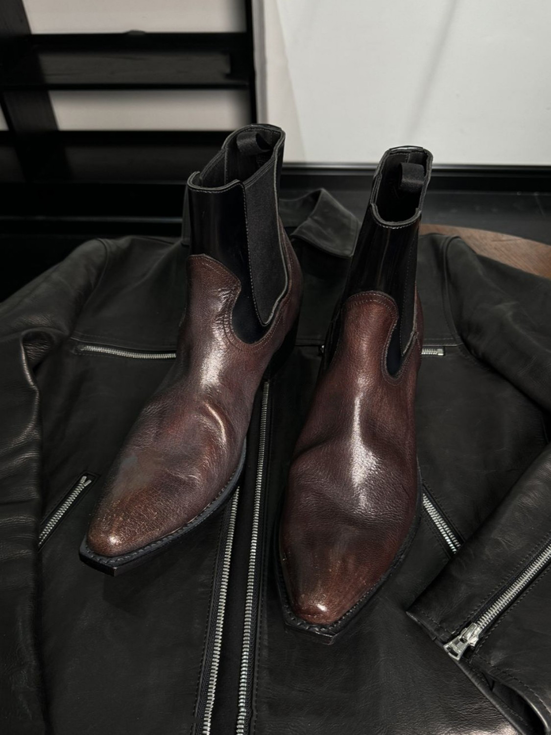 Men's Black Leather Chelsea Bo - Men'S Shoes Smart avis et prix