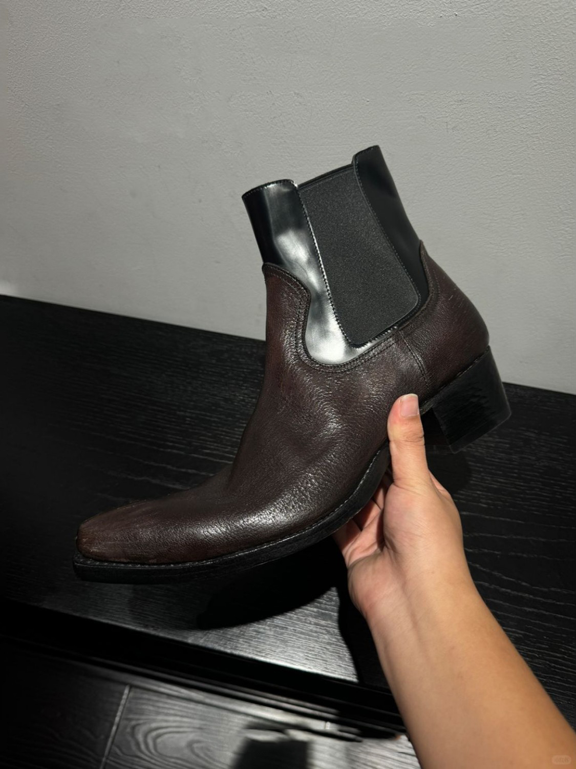 Men's Black Leather Chelsea Bo - Men'S Shoes Smart avis et prix