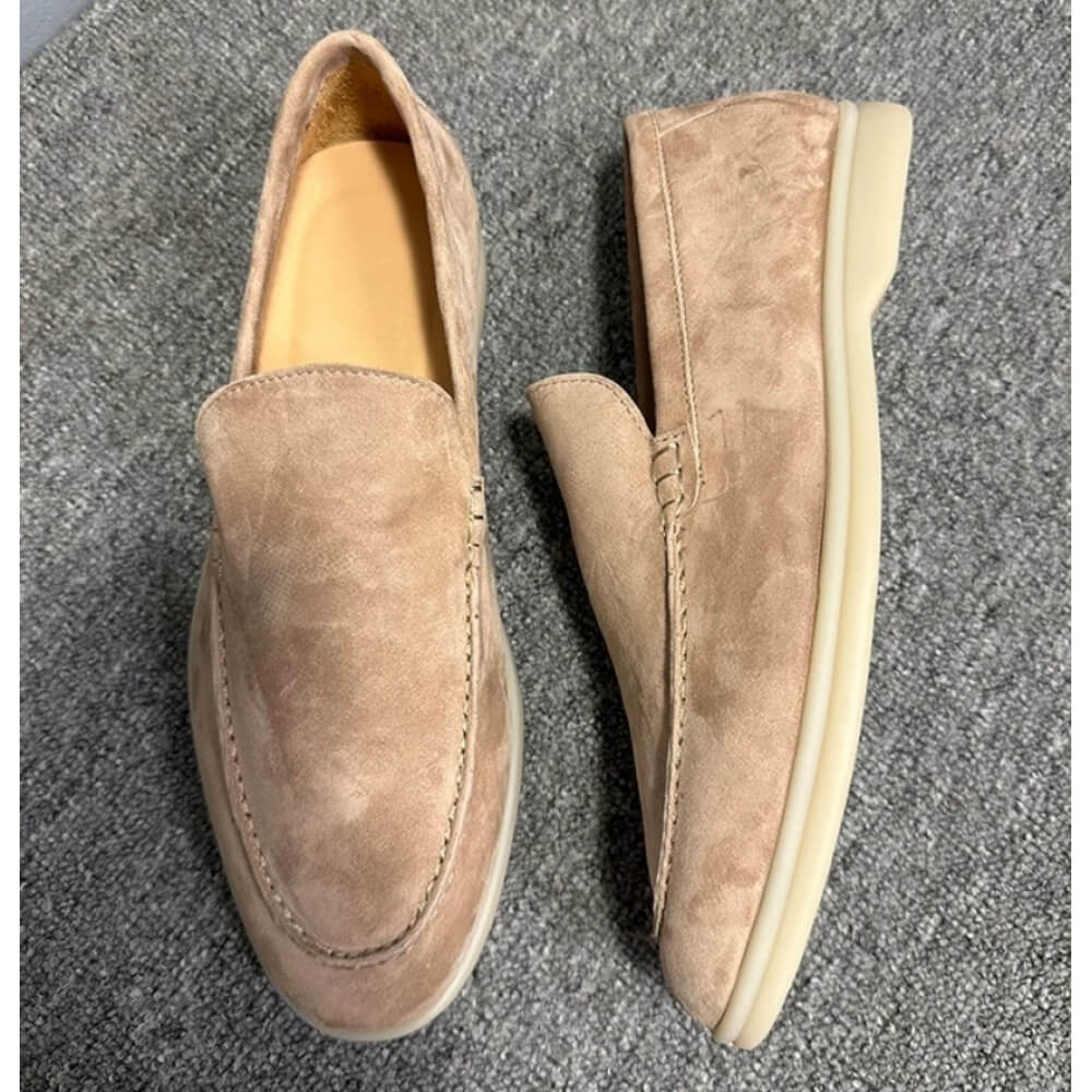 Luxury Beige Suede Casual Loaf - Men'S Shoes Smart avis et prix