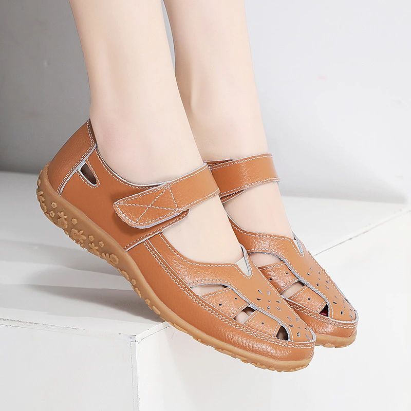 Genuine Leather Sandals Fashio - Velcro Strap Sandal avis et prix