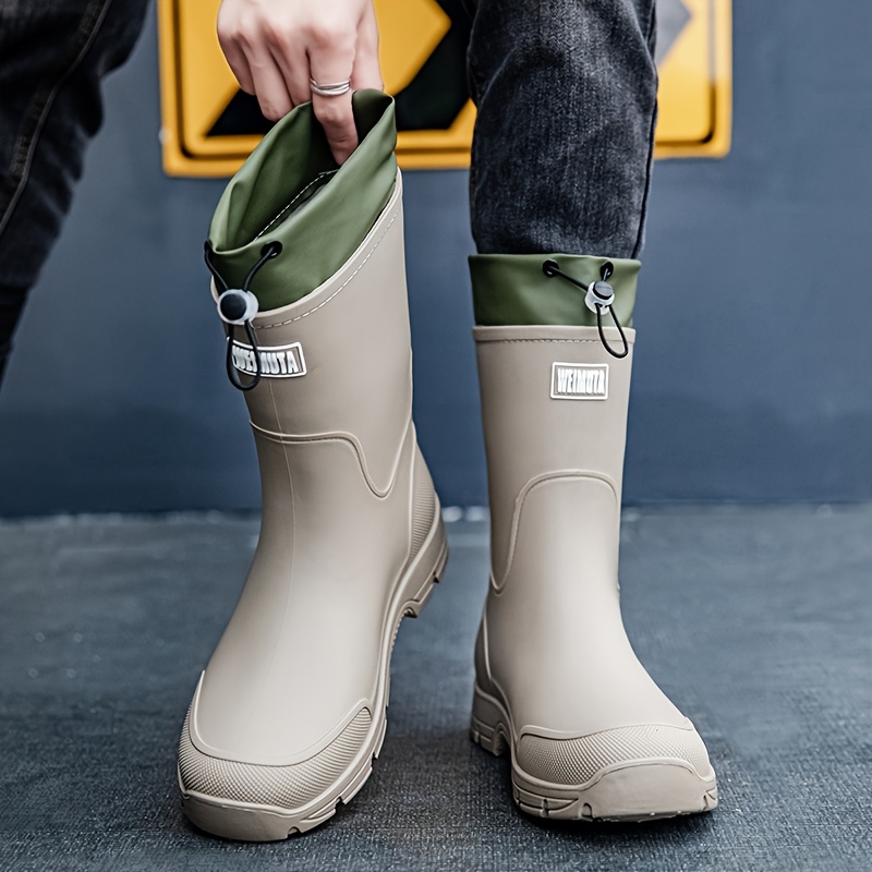 Men waterproof Rain Boots Mid  - Men'S Shoes Water Resistant avis et prix