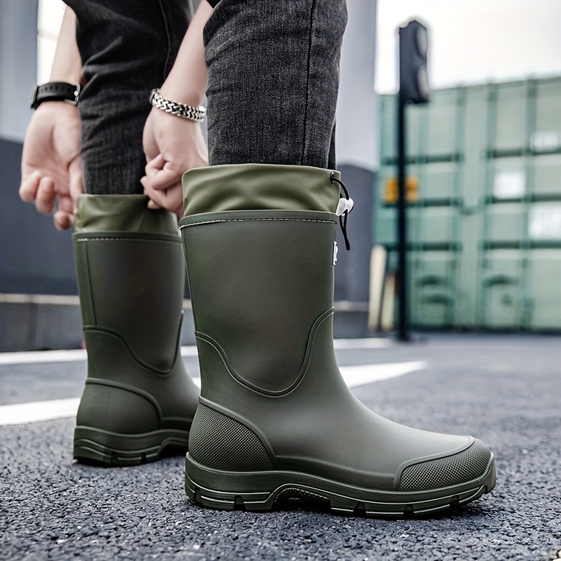 Men waterproof Rain Boots Mid  - Men'S Shoes Water Resistant avis et prix