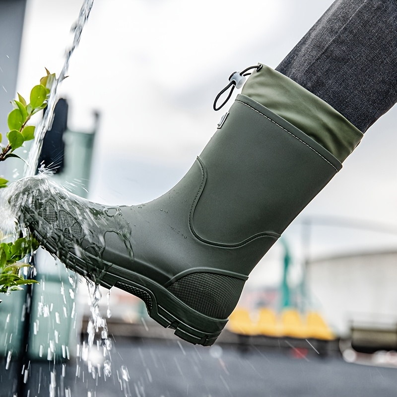 Men waterproof Rain Boots Mid  - Men'S Shoes Water Resistant avis et prix